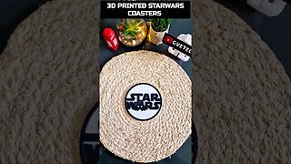 3D Printed Star Wars Coasters: The Perfect Addition to Your Home Decor #shorts #starwars #3dprinted