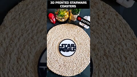 3D Printed Star Wars Coasters: The Perfect Addition to Your Home Decor #shorts #starwars #3dprinted