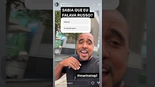 Raiam falando em russo| Raiam Santos