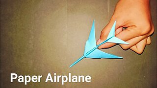 DIY PAPER AIRPLANE paper crafts for school / paper craft / easy kids craft idea / paper craft