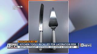 Martha Stweart kitchen tools recalled due to laceration risk