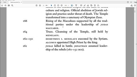 TIMELINE Dead Sea Scrolls