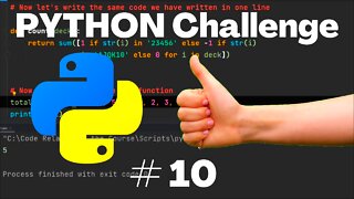 Python Challenge No - 10