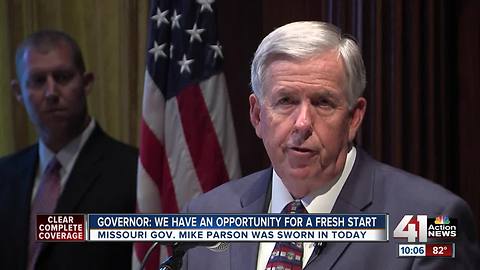 Missouri swears in new governor, Mike Parson