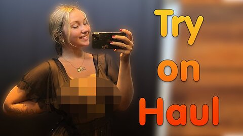 Try on Haul Transparent | Sheer Dresses Try on 2024