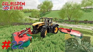 FS22 | RACION MEZCLADA y SEGANDO CON JCB 8330 ICON #22 | CALMSDEN FARM ESPAÑOL | PC PS5 XBOX SERIES