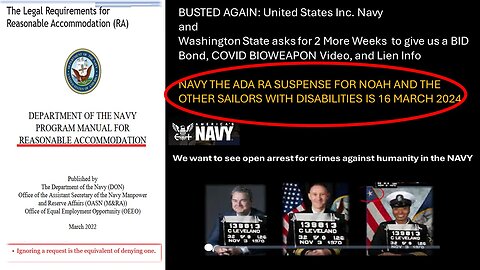 USA NAVY GIVE US AN UPDATE ON OUR SAILOR'S ADA RA SUSPENSE IS 16 MARCH