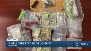 THree men arrested in drug bust