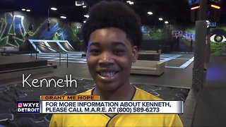 Grant Me Hope: Kenneth loves skating, bike riding and swimming