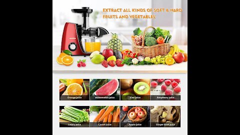 Juicer Machines, Aucma Slow Masticating Juicer Extractor Easy to Clean