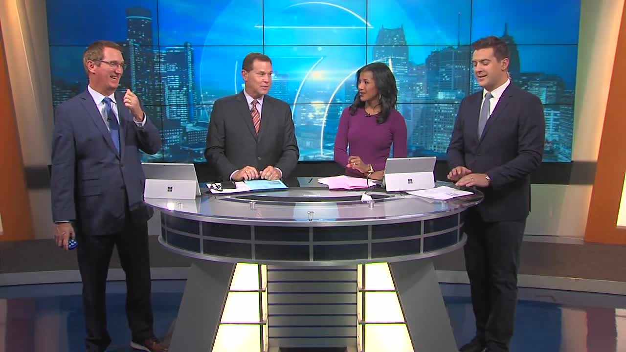 Dave LewAllen has everyone laughing, chiming in on sports and weather