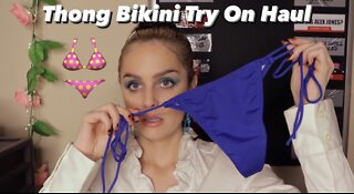 Thong Bikini Try On Haul | Cupnami Ft. Dossier