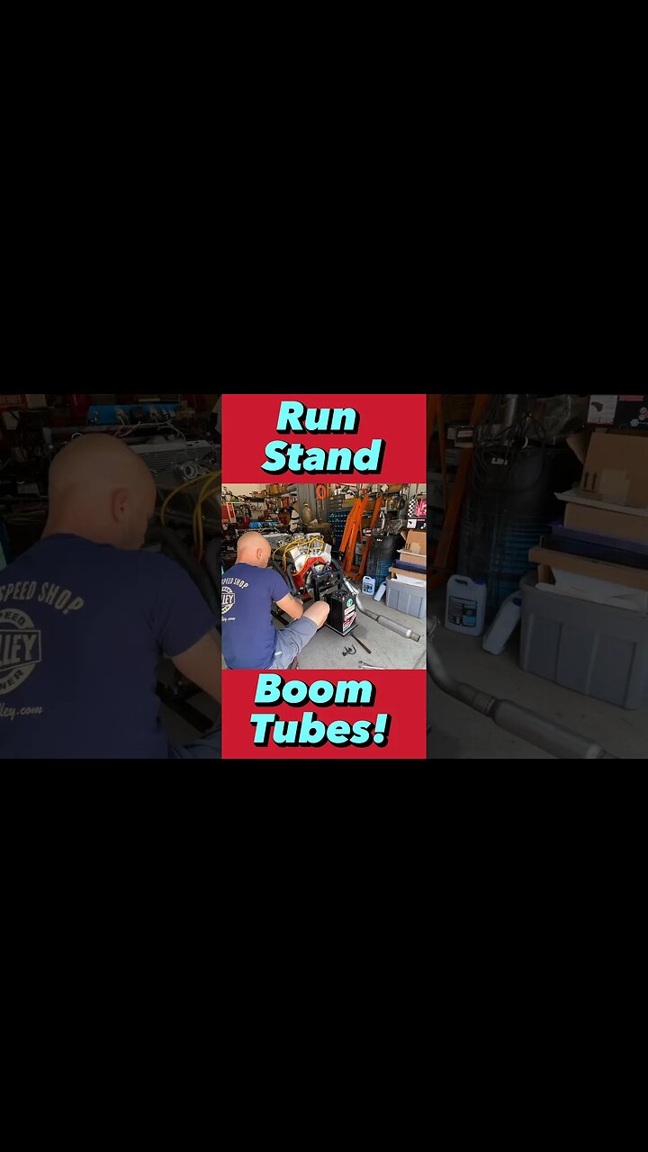 Engine Run Stand Boom Tubes! #shorts