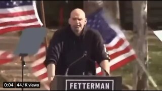 Flags Are Blown Over During John Fetterman Speech in Pennsylvania. Even Mother Nature is Against him