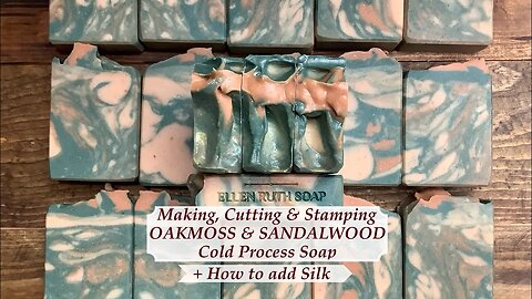 Making OAKMOSS SANDALWOOD Full Goat Milk Soap + How to Add Silk to Lye Solution | Ellen Ruth Soap