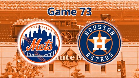 Valdez Almost Perfect: Mets vs Astros Game 73