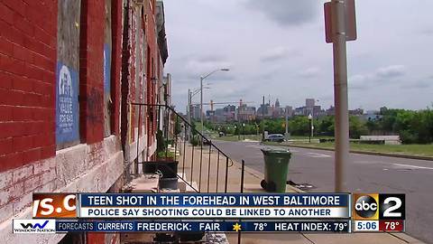 15-year-old shot in head after robbery in west Baltimore
