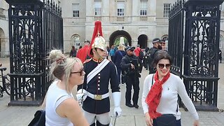 The other guard shouts #horseguardsparade