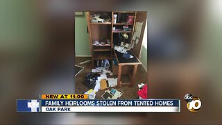 Family heirlooms stolen during fumigation break-ins