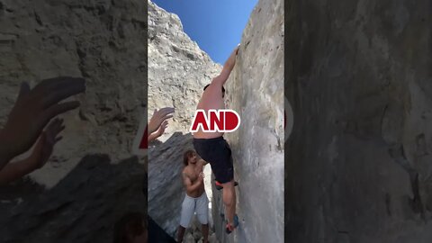 Climb a rock! #climbing #boulder #ripped #climb #mountians #theboys