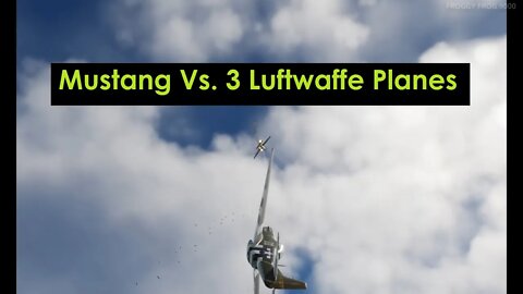 Mustang Vs 3 Luftwaffe Planes (DCS)