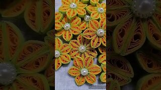 🌼 Beautiful 3D Paper Quilling flowers | ත්‍රිමාණ පේපර් කුවිලින් මල් 🌼@chcreation moratuwa