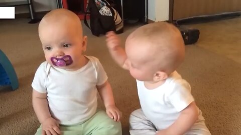 Top 70 Cutest Baby Videos EVER! Epic Battle Twin Babies vs. Pacifier