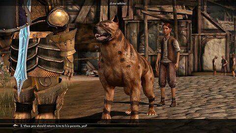 Dragon Age Origins - Dog finds a child