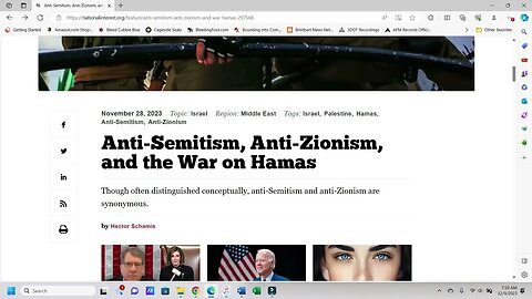 Anti-Semitism, Anti-Zionism, And War