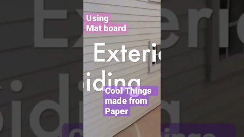Turn Mat Board into Dollhouse Siding