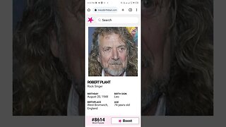 HAPPY 74 BIRTHDAY ROBERT PLANT Rock Singer