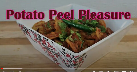 Potato Peels Dish - a unique Vegetarian Delight