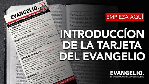 TARJETA DEL EVANGELIO - Introduccíon // OneWayGospel