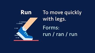 Irregular verb: Run / ran / run (meaning, forms, examples, pronunciation)
