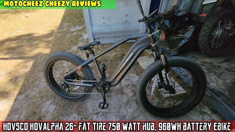 Hovsco HovAlpha 26" fat tire 750 watt hub, 960WH battery Ebike delivery, unbox and assembly.