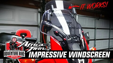 IMPRESSIVE Windscreen with Spoiler for the Africa Twin | MRA Vario Touring