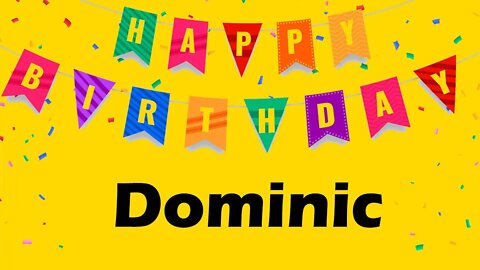 Happy Birthday to Dominic - Birthday Wish From Birthday Bash