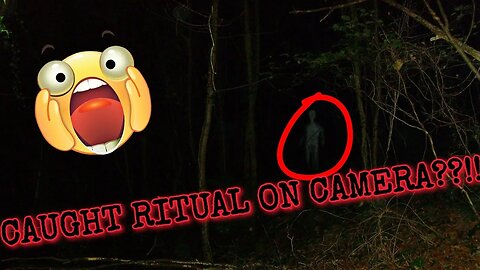 OVERNIGHT IN HAUNTED RITUAL FOREST! SOMETHING WAS WITH US!