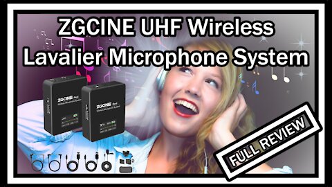 ZGCINE UHF Wireless Lavalier Microphone System with Transmitter and Receiver REVIEW With Audio Test
