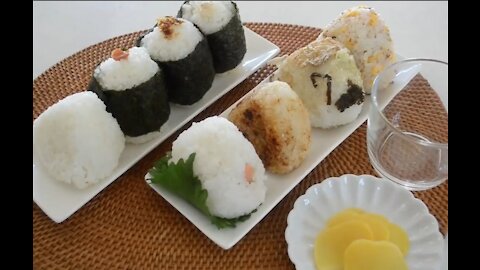 How to make ★ Onigiri ★ 8 Basic Rice Balls★★★★★