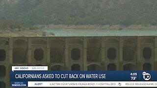 Californians asked to cut back water use