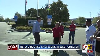 Democratic presidential candidate Beto O'Rourke visits United Auto Workers strike in West Chester