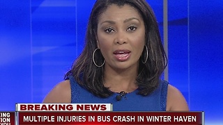 Multiple injuries in bus crash in Winter Haven