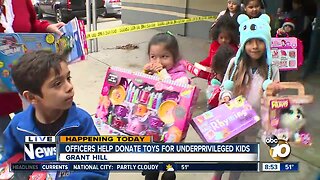 San Diego officers donate toys for underprivileged kids