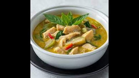 Thai Food recipe Green Curry Chicken Quick easy แกงเขียวหวาน