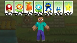 What happens when Minecraft Steve uses Mario's Power-Ups?