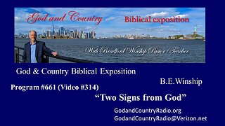314 - Two Signs from God