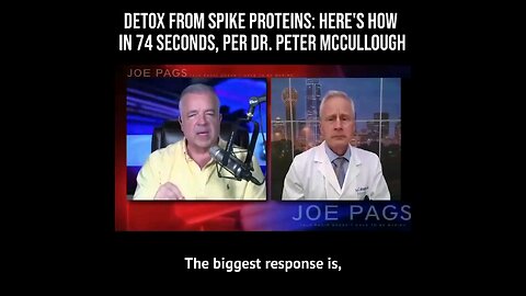 Detox from Spike Proteins: Here’s How in 74 Seconds, Per Dr. Peter McCullough