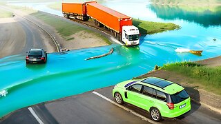 Cars vs Deep Water ▶️ BeamNG Drive |3