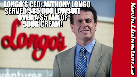 Longo's Grocery Store Gets Served Lawsuit Over $5 Tub of Sour Cream by Kevin J Johnston